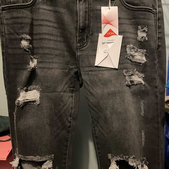 MID RISE KanCan Super Skinny Jeans - Black size 15/31 - Picture 3 of 8